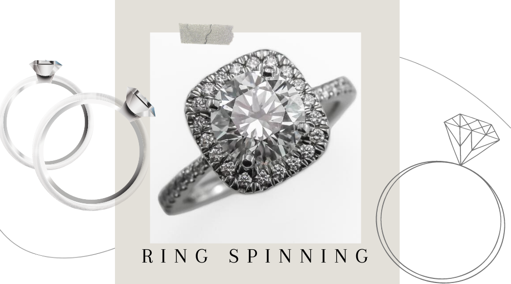 Ring spins on sale on finger