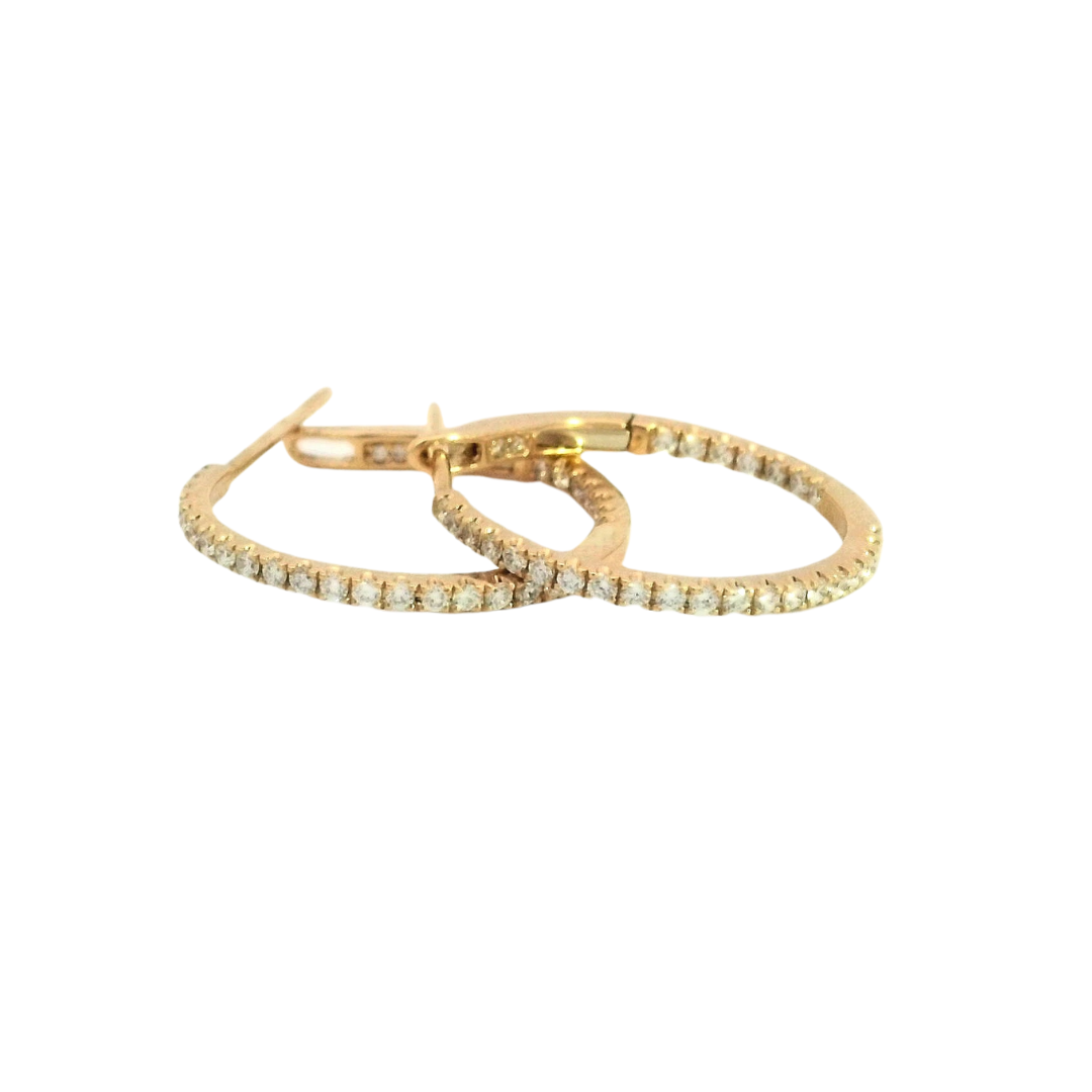 Diamond Hoop Earrings