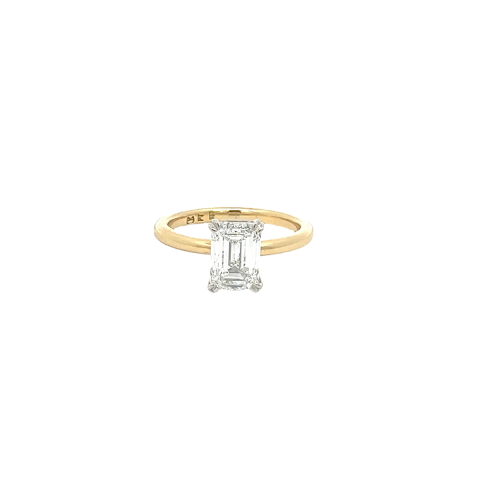 Emerald Cut Lab Grown Diamond Engagement Ring