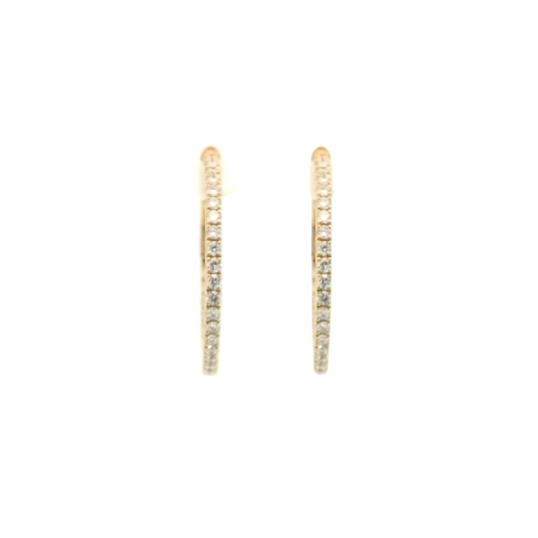 Diamond Hoop Earrings