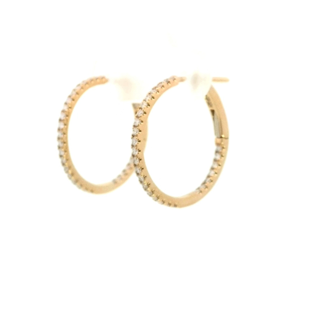 Diamond Hoop Earrings