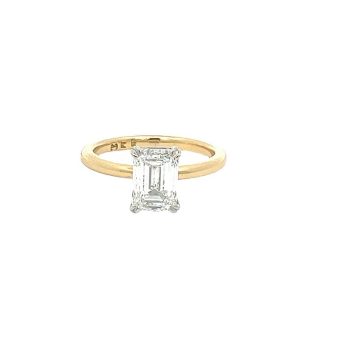 Emerald Cut Lab Grown Diamond Engagement Ring