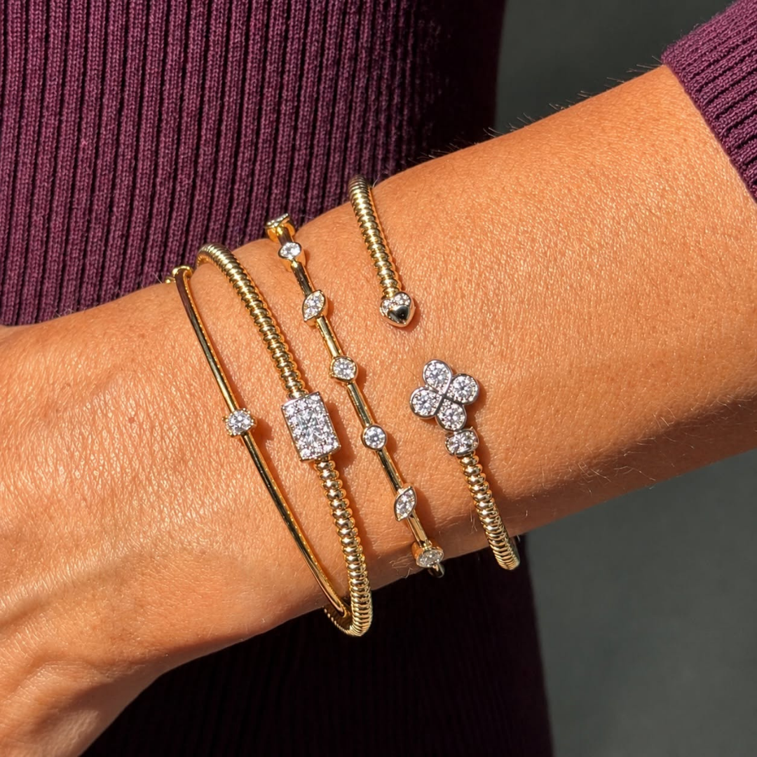 Oval Cut Diamond Bracelet in 18ct Yellow Gold | Brinkhaus Jewellers
