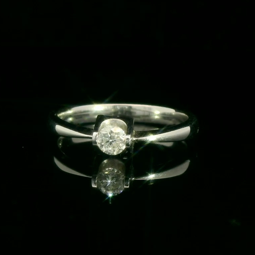 Solitaire Diamond Engagement Ring