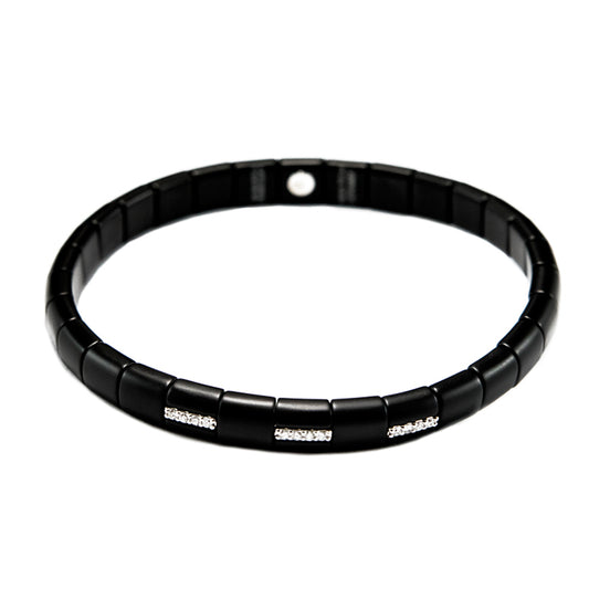 Black Ceramic Diamond Bracelet