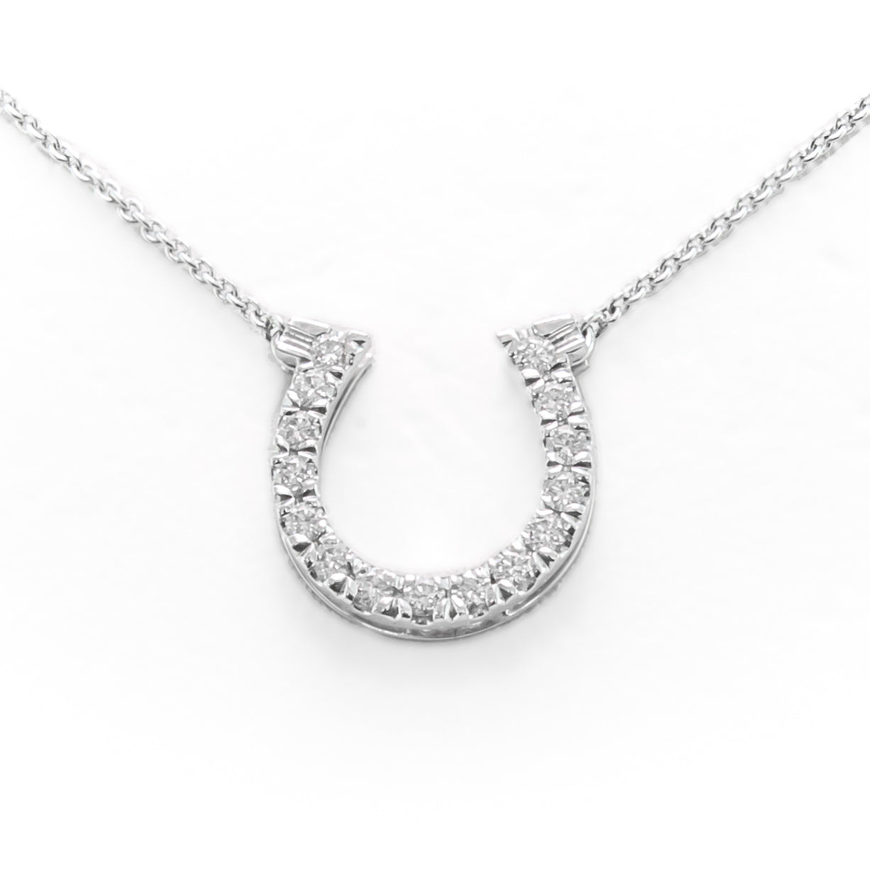 Diamond Horse Shoe Necklace