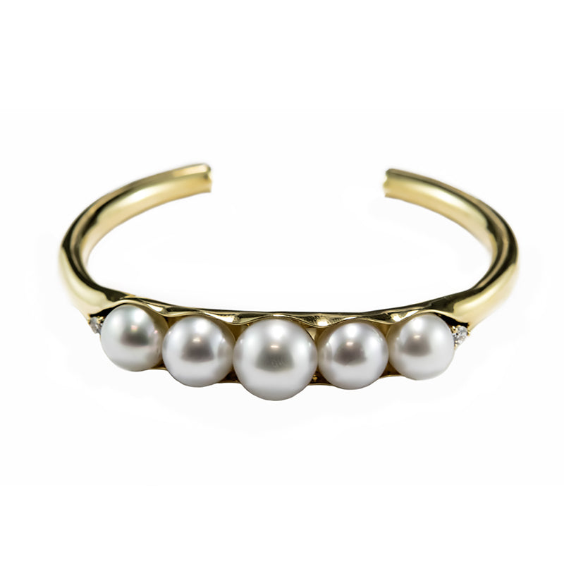 South Sea Pearl & Diamond Cuff