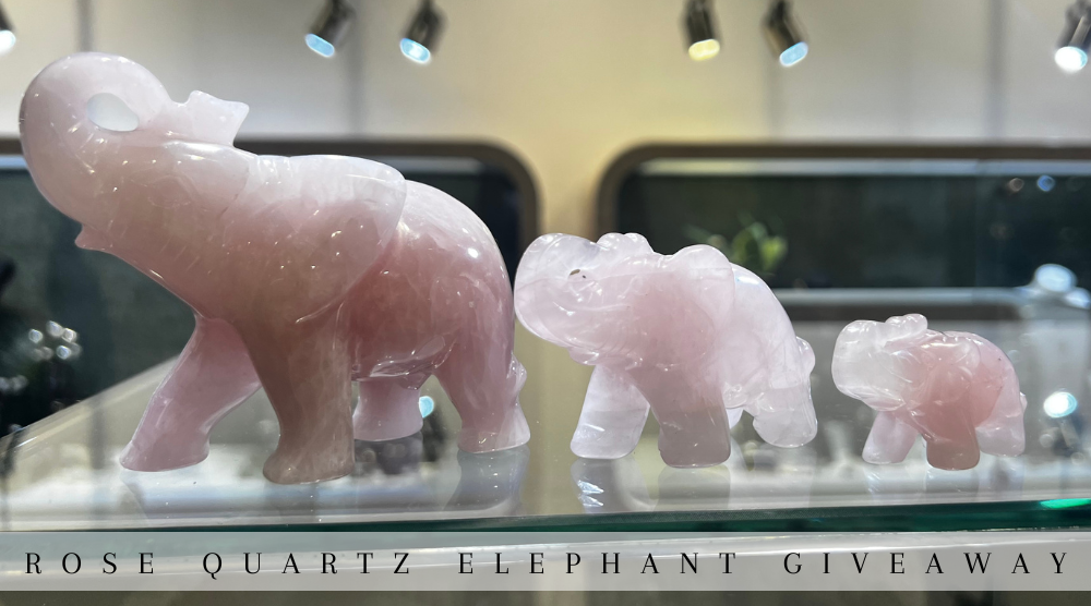 Brinkhaus Jewellers' Rose Quartz Elephant Giveaway 