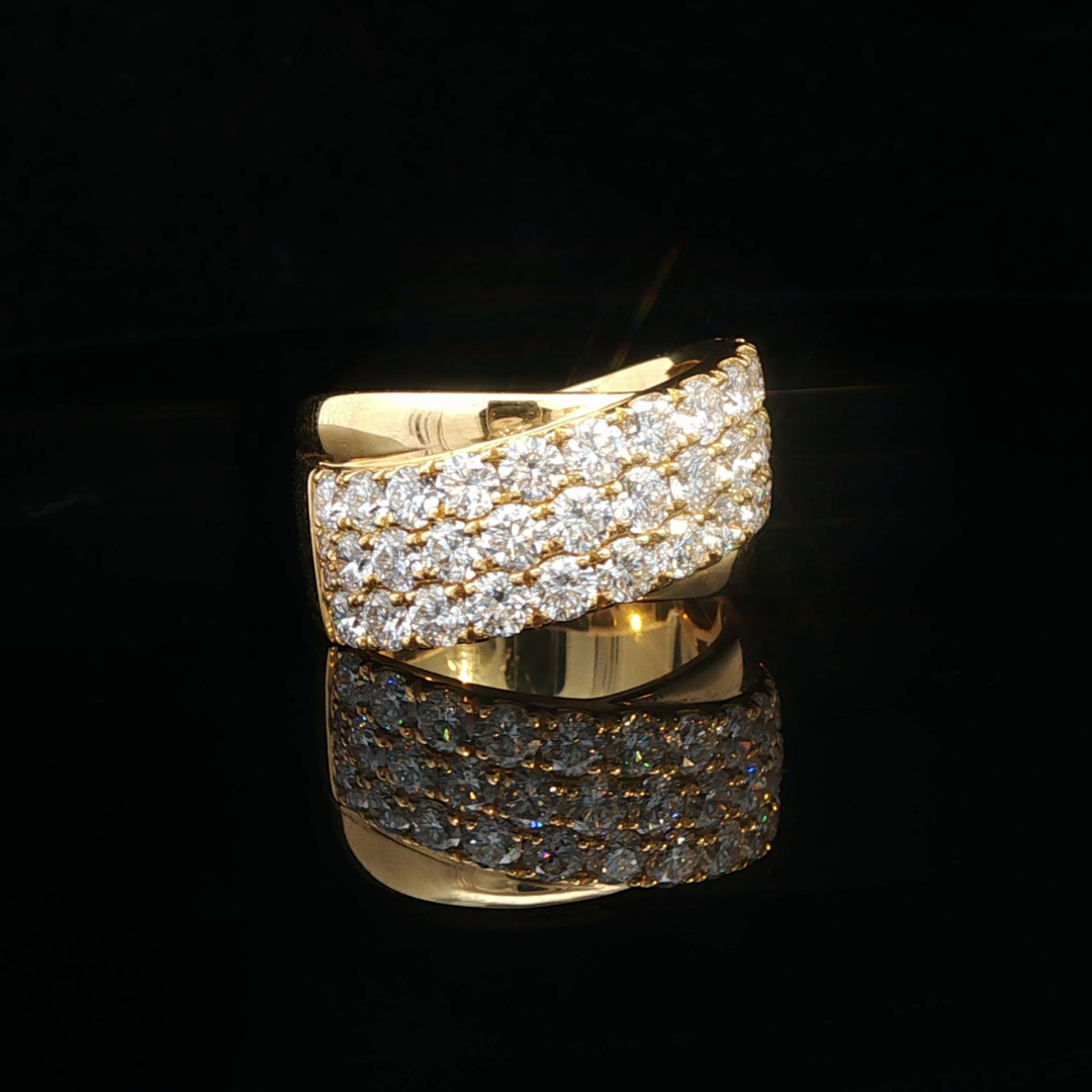 Diamond Band in 18ct Yellow Gold | Brinkhaus Jewellers 