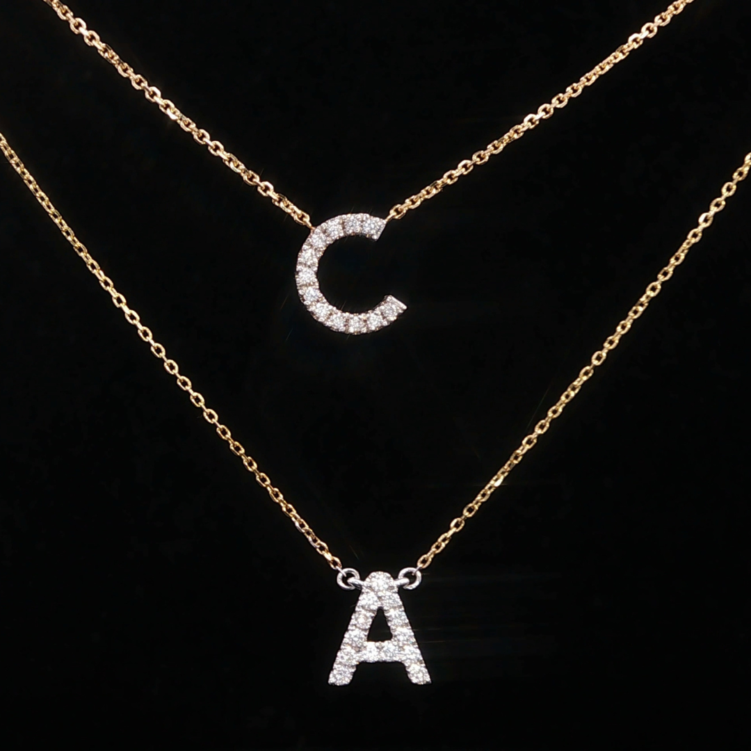 Diamond Initial Necklaces | Brinkhaus Jewellers Claremont 