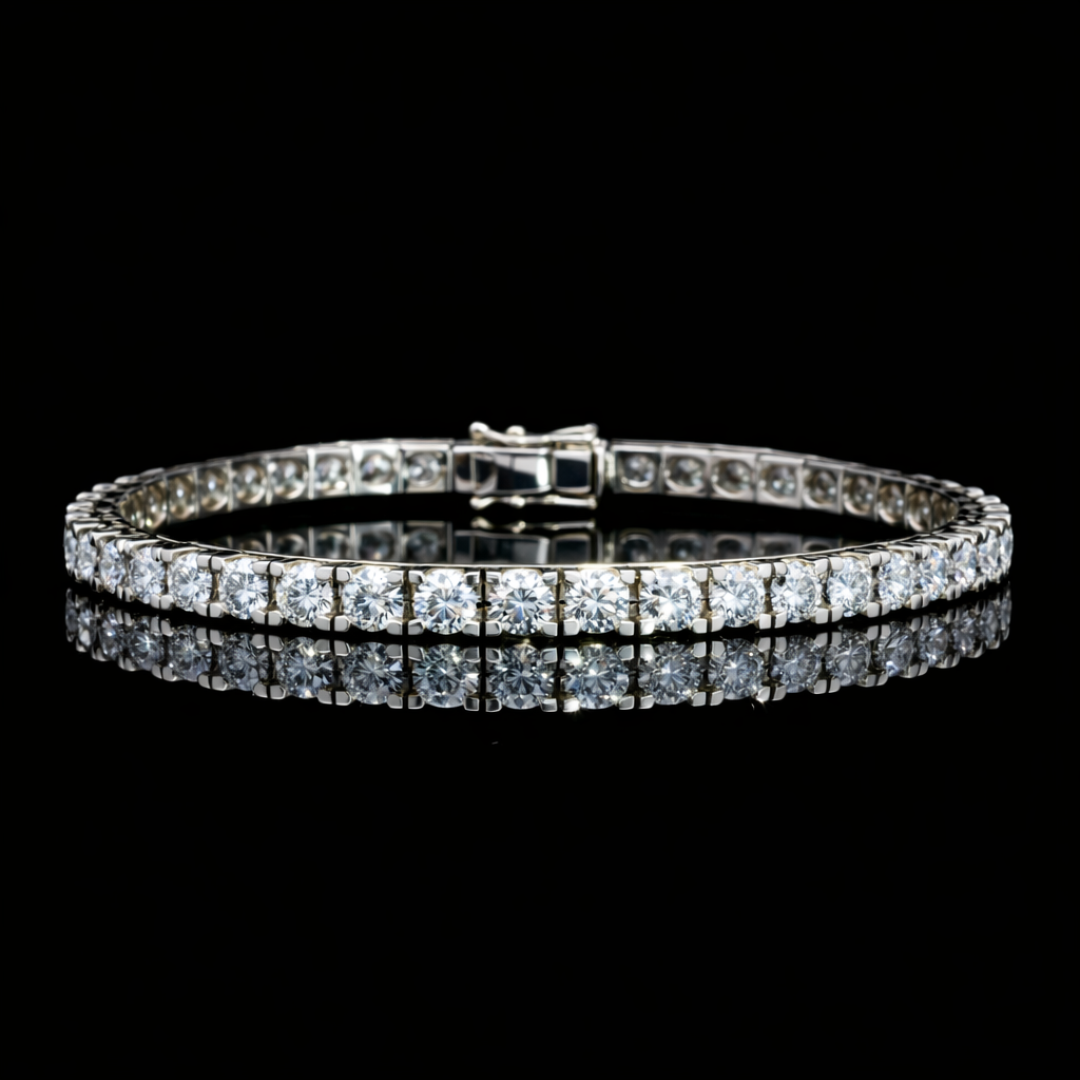Diamond Tennis Bracelet in 18ct White Gold