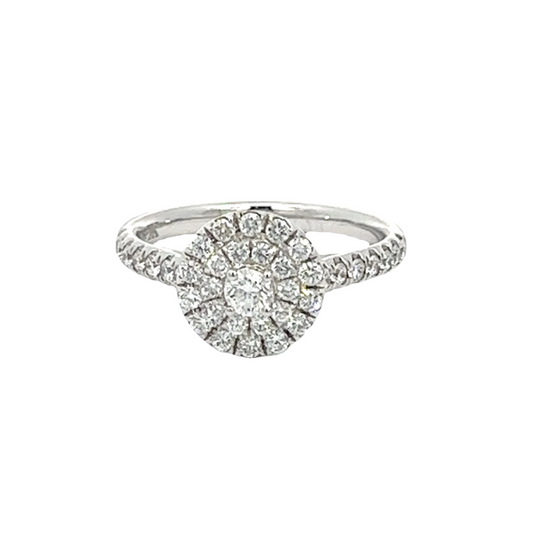 Diamond Halo Engagement Ring