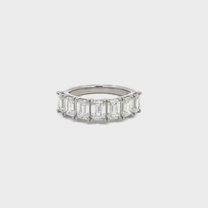 Emerald Cut Diamond Eternity Band