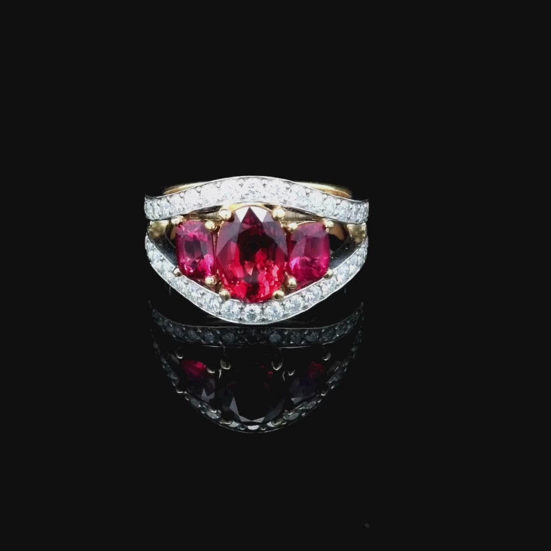 Spinel & Diamond Dress Ring Perth | Perth Spinel Jewellery | Brinkhaus Jewellers