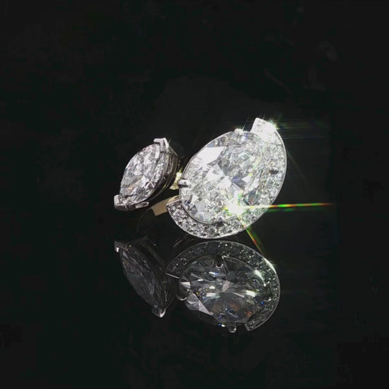 Oval and Marquise Diamond Engagement Ring | Brinkhaus Jewellers Perth 