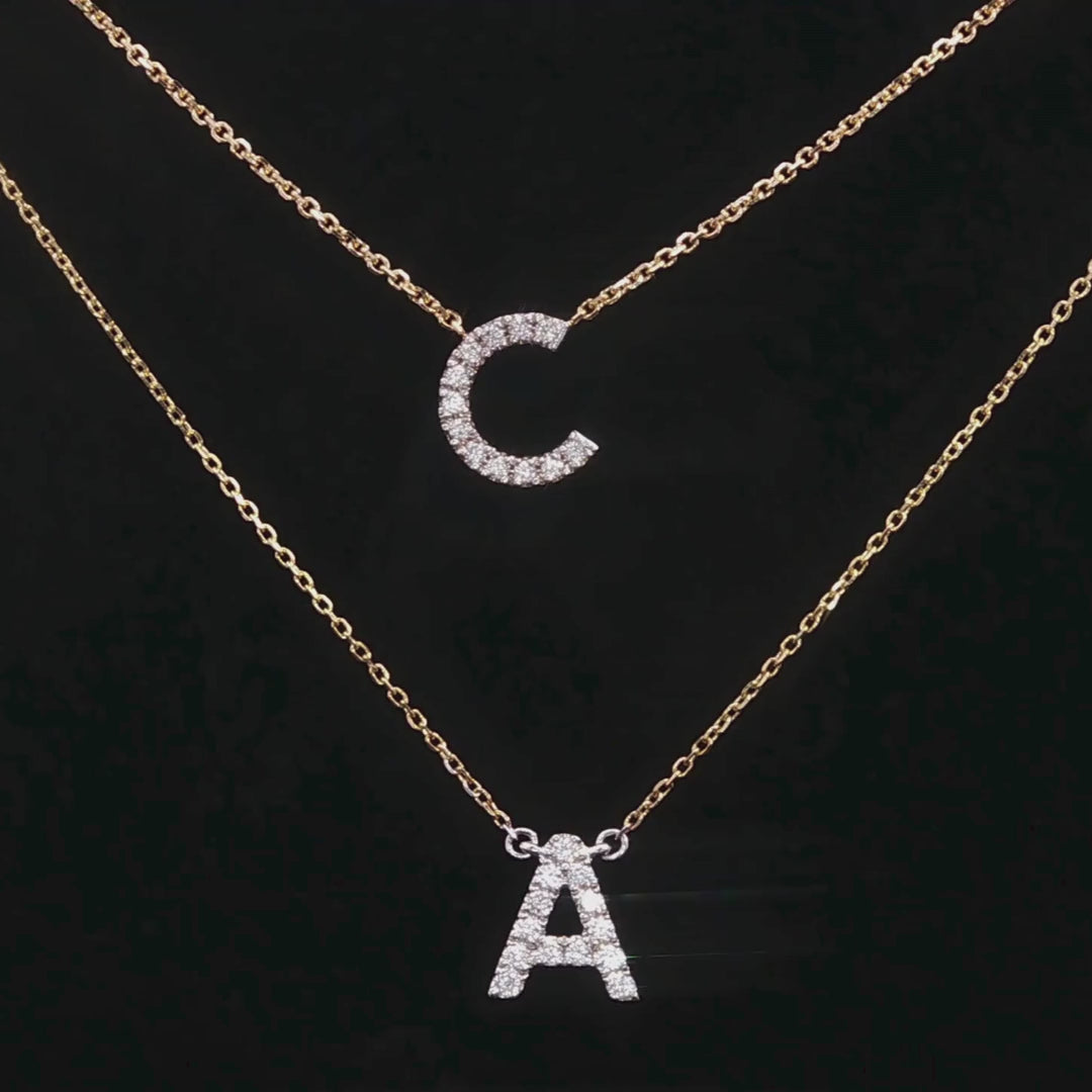 Diamond Initial Necklaces | Brinkhaus Jewellers Claremont 