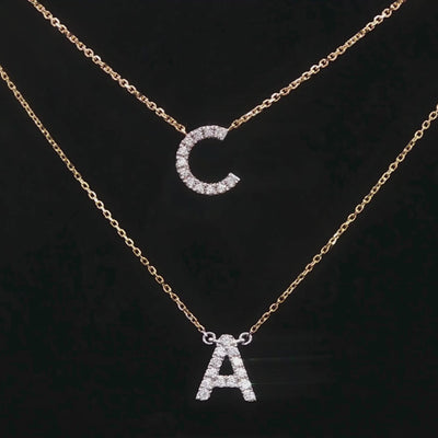 Diamond Initial Necklaces | Brinkhaus Jewellers Claremont 