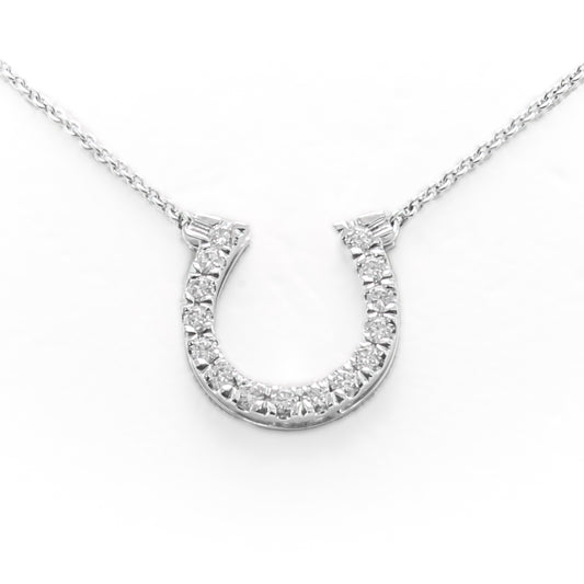 Diamond Horse Shoe Necklace