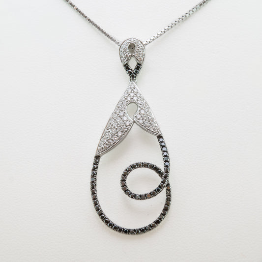 Black & White Diamond Necklace