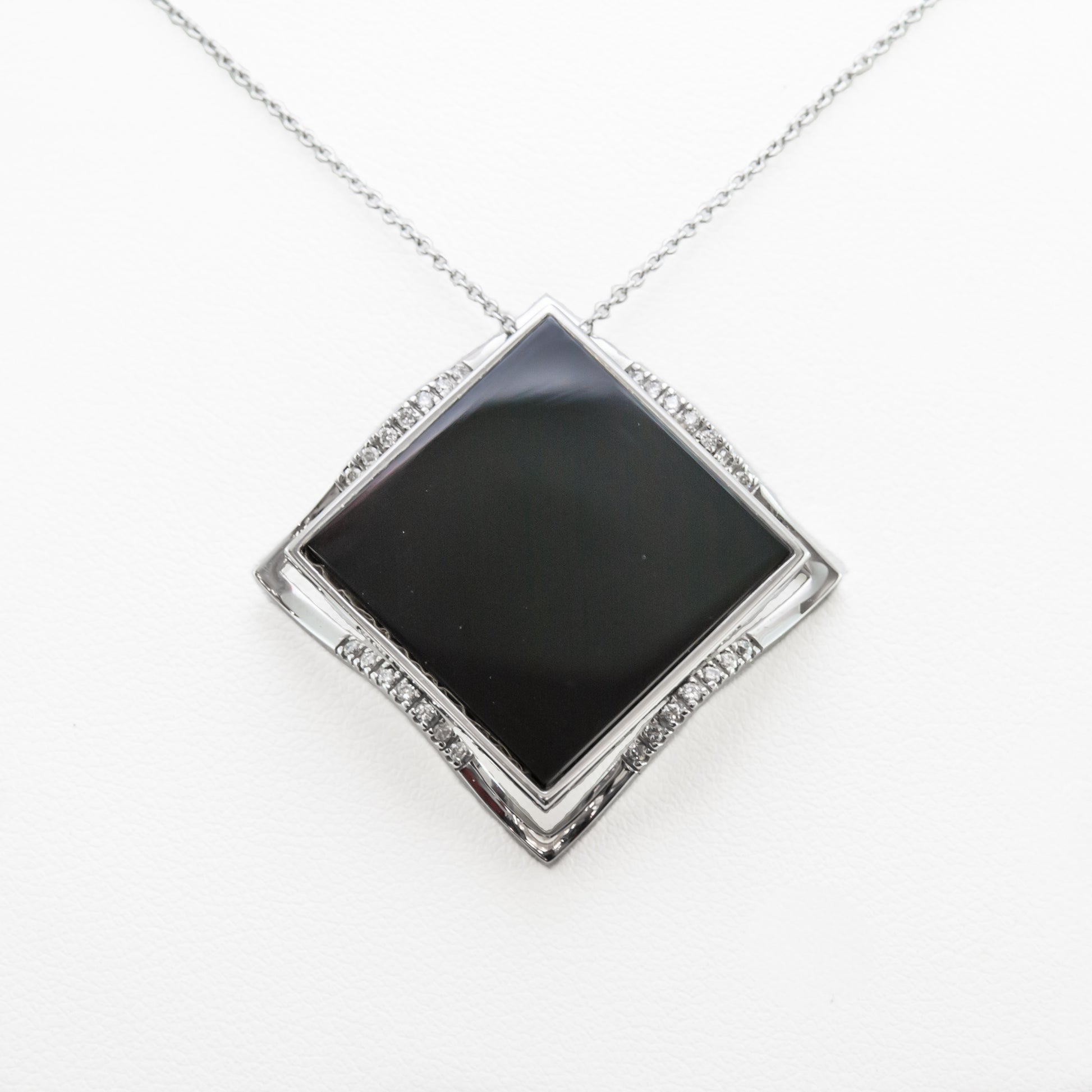 Onyx & Diamond Necklace